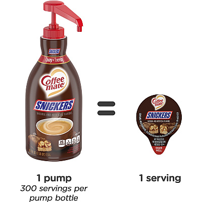 Coffee-mate Coffee-mate Snickers Flavored Liquid Creamer Pump Bottle (NES97955)