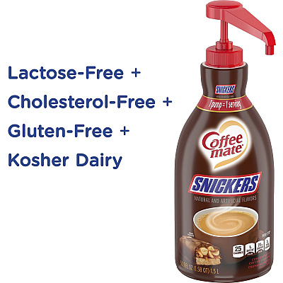 Coffee-mate Coffee-mate Snickers Flavored Liquid Creamer Pump Bottle (NES97955)