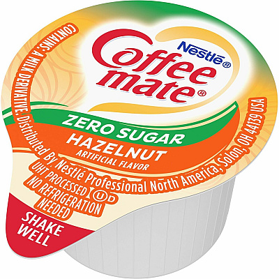 Coffee-mate Coffee-mate Zero-Sugar Hazelnut Flavored Liquid Creamer Singles (NES98468BX)