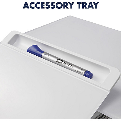 Quartet Monitor Riser with Glass Dry-Erase Board Desktop (QRTQ090GMRW01)