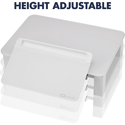 Quartet Monitor Riser with Glass Dry-Erase Board Desktop (QRTQ090GMRW01)