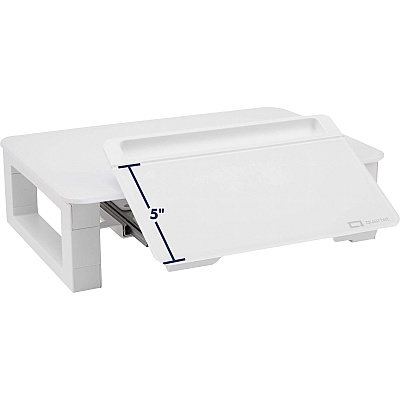 Quartet Monitor Riser with Glass Dry-Erase Board Desktop (QRTQ090GMRW01)