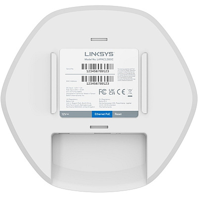 Linksys Cloud Managed AC1300 WiFi 5 Indoor Wireless Access Point TAA Compliant (LNKLAPAC1300C)