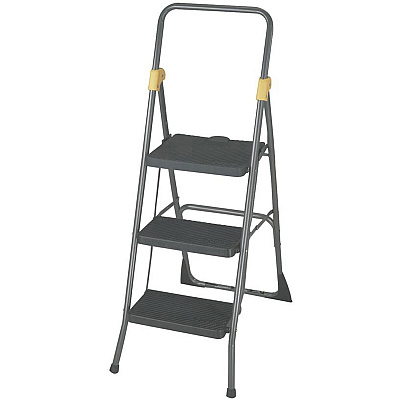 Cosco Steel 3-step Folding Step Stool (CSC11839GGO)