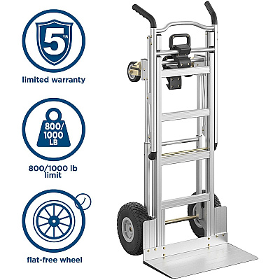 Cosco 3-in-1 Assist Series Hand Truck (CSC12312ABL1E)
