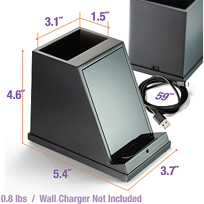 Victor CS100 Wireless Phone Charger with Pencil Cup