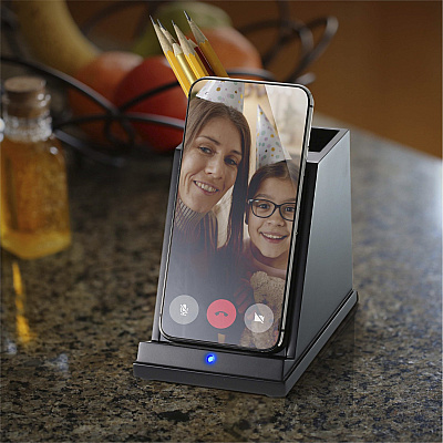 Victor CS100 Wireless Phone Charger with Pencil Cup