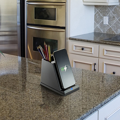 Victor CS100 Wireless Phone Charger with Pencil Cup