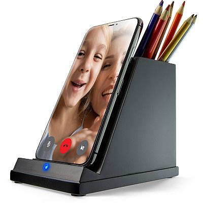 Victor CS100 Wireless Phone Charger with Pencil Cup