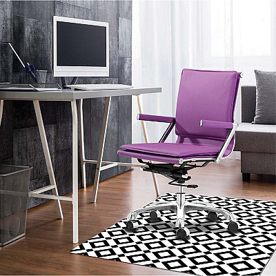 deflecto FashionMat Black Diamond Chair Mat (DEFCM3540BD)