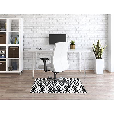 deflecto FashionMat Black Diamond Chair Mat (DEFCM3540BD)