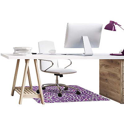 deflecto FashionMat Purple Rain Chair Mat (DEFCM3540PR)