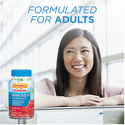 Emergen-C Immune+ Raspberry Gummies (GKC10047)