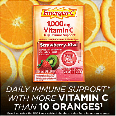 Emergen-C Strawberry-Kiwi Vitamin C Drink Mix (GKC30319)