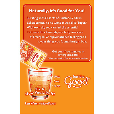 Emergen-C Super Orange Vitamin C Drink Mix (GKC30203)