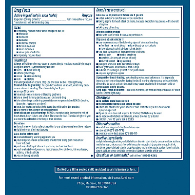 Advil Ibuprofen Tablets (GKC15489)