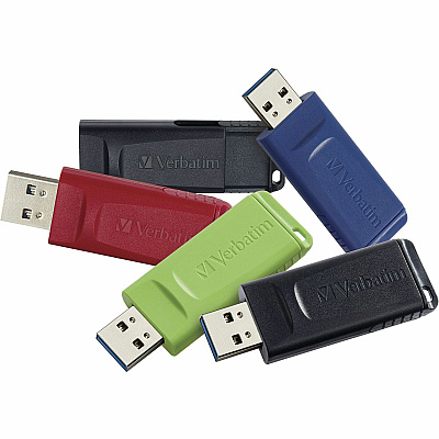 Verbatim 32GB Store 'n' Go USB Flash Drive - 5pk - Assorted (VER70897)