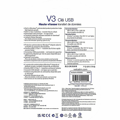 Verbatim 64GB Store 'n' Go V3 USB 3.2 Gen 1 Flash Drive - 2pk - Red, Blue (VER70899)