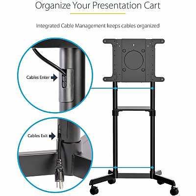 StarTech Mobile Tv Cart/stand 37-70in Vesa Mount (MBLTVSTNDEC)