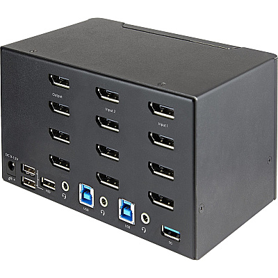 StarTech 2-pt Quad Monitor Displayport Kvm Switch (SV231QDPU34K)
