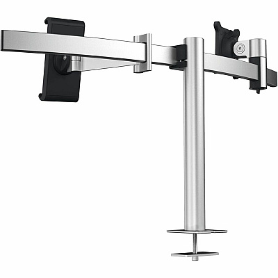 Durable Desk Mount for Monitor, Curved Screen Display, Tablet - Silver (508823)