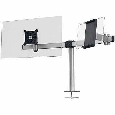 Durable Desk Mount for Monitor, Curved Screen Display, Tablet - Silver (508823)