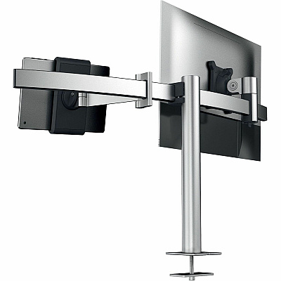 Durable Desk Mount for Monitor, Curved Screen Display, Tablet - Silver (508823)