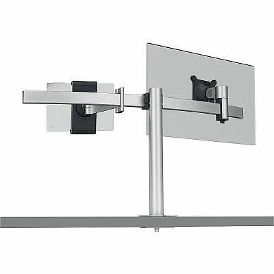 Durable Desk Mount for Monitor, Curved Screen Display, Tablet - Silver (508823)