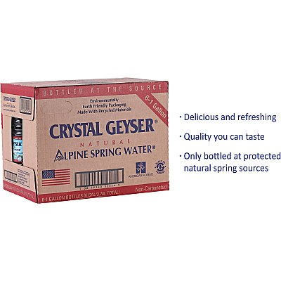 Crystal Geyser Alpine Bottled Spring Water (CGW12514)