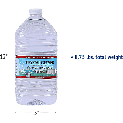 Crystal Geyser Alpine Bottled Spring Water (CGW12514)