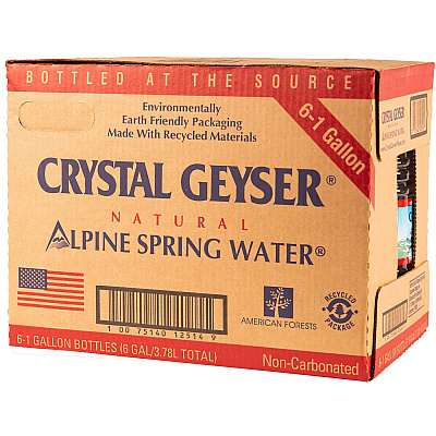 Crystal Geyser Alpine Bottled Spring Water (CGW12514)