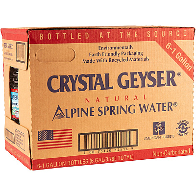 Crystal Geyser Alpine Bottled Spring Water (CGW12514)
