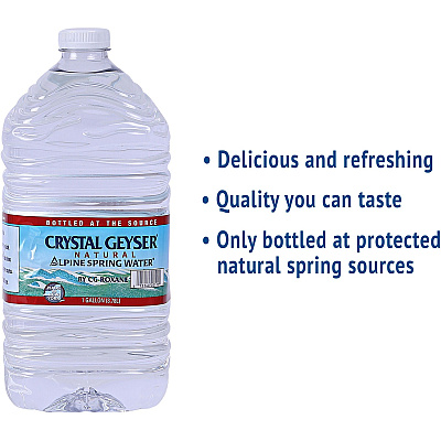 Crystal Geyser Alpine Bottled Spring Water (CGW12514)