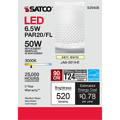 Satco 6.5W PAR 20 LED Bulb (SDNS29406)
