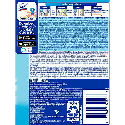 LYSOL Crisp Linen Disinfectant Spray (RAC74186)