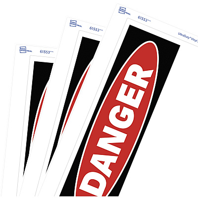 Avery Danger Header Printable Outdoor Vinyl Signs (AVE61553)