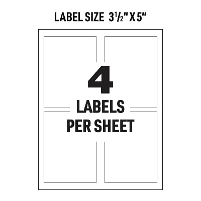 Avery Adhesive Printable Vinyl Signs (AVE61550)
