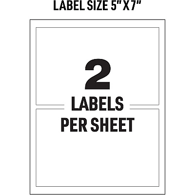 Avery Adhesive Printable Vinyl Signs (AVE61551)