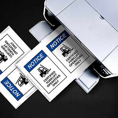 Avery Adhesive Printable Vinyl Signs (AVE61551)