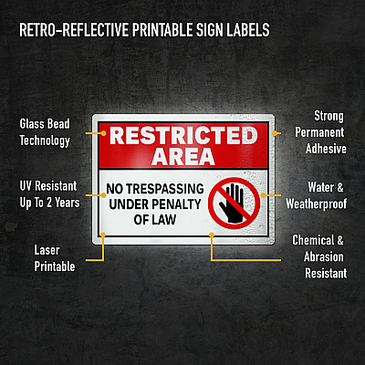 Avery Reflective Sign Labels (AVE61583)