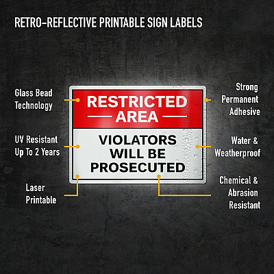 Avery Reflective Sign Labels (AVE61582)