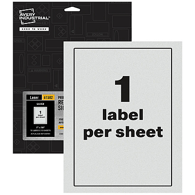 Avery Reflective Sign Labels (AVE61582)