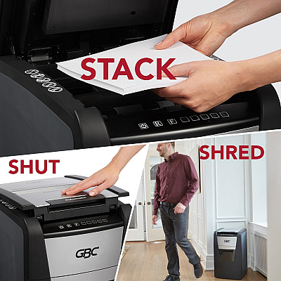 GBC AutoFeed+ Home Office Shredder, 150X, Super Cross-Cut, 150 Sheets (GBCWSM1757604)