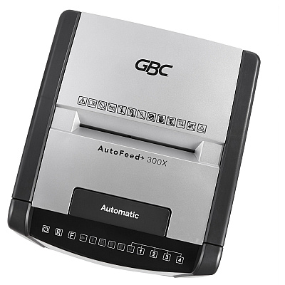 GBC AutoFeed+ Office Shredder, 300X, Super Cross-Cut, 300 Sheets (GBCWSM1757608)
