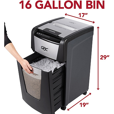 GBC AutoFeed+ Office Shredder, 300M, Micro-Cut, 300 Sheets (GBCWSM1757609)