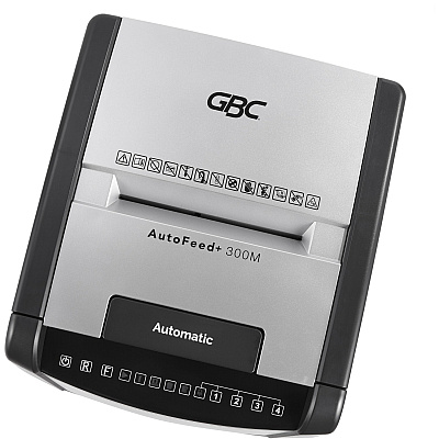 GBC AutoFeed+ Office Shredder, 300M, Micro-Cut, 300 Sheets (GBCWSM1757609)