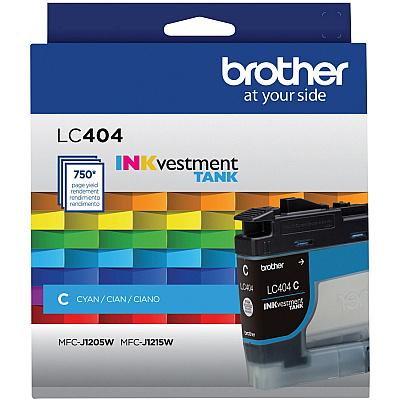 Brother INKvestment LC404C Original Standard Yield Inkjet Ink Cartridge - Single Pack - Cyan - 1 Each (BRTLC404CS)