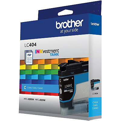 Brother INKvestment LC404C Original Standard Yield Inkjet Ink Cartridge - Single Pack - Cyan - 1 Each (BRTLC404CS)