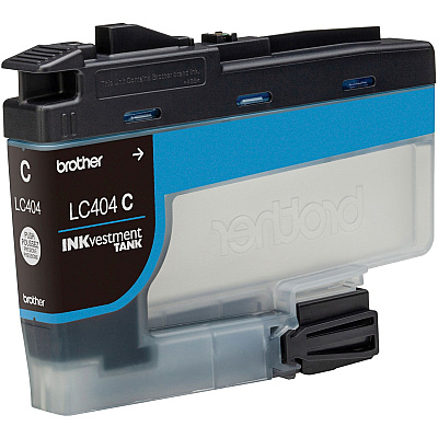 Brother INKvestment LC404C Original Standard Yield Inkjet Ink Cartridge - Single Pack - Cyan - 1 Each (BRTLC404CS)