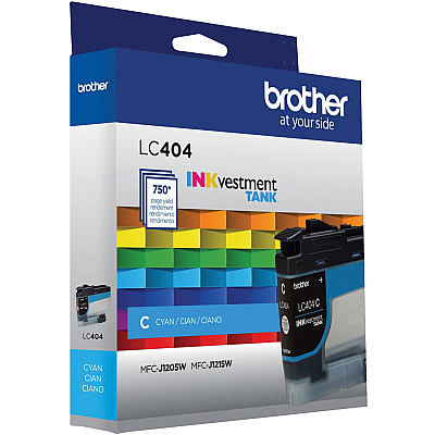 Brother INKvestment LC404C Original Standard Yield Inkjet Ink Cartridge - Single Pack - Cyan - 1 Each (BRTLC404CS)
